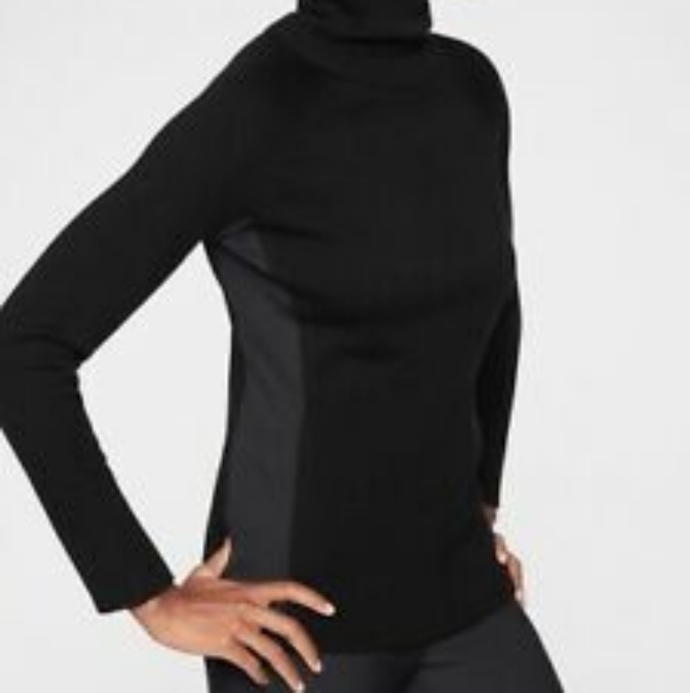Athleta wool blend turtleneck sweater